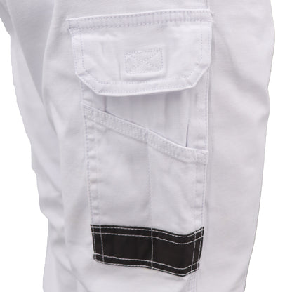 Men's Cargo Cotton Drill Work Pants UPF 50+ 13 Pockets Tradies Workwear Trousers, Khaki, 36 V474-497051