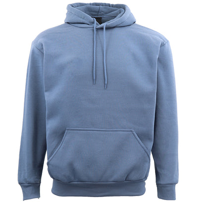 Adult Unisex Men's Basic Plain Hoodie Pullover Sweater Sweatshirt Jumper XS-8XL, Wash Blue, S V474-503927