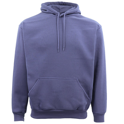 Adult Unisex Men's Basic Plain Hoodie Pullover Sweater Sweatshirt Jumper XS-8XL, Light Purple, XL V474-503937