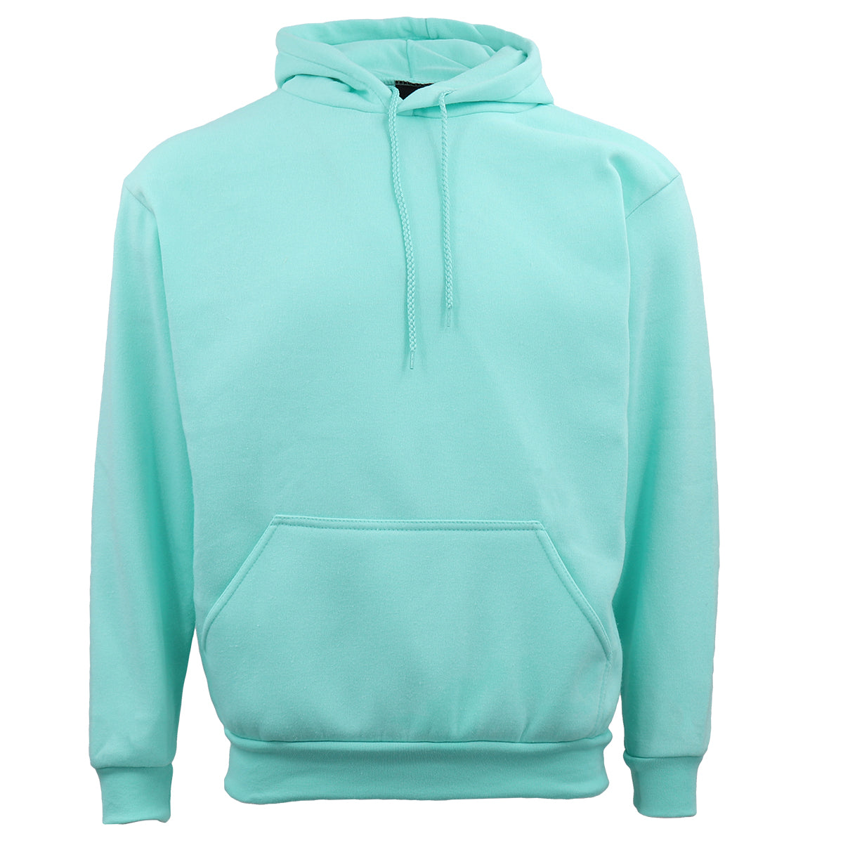 Adult Unisex Men's Basic Plain Hoodie Pullover Sweater Sweatshirt Jumper XS-8XL, Mint, S V474-508522