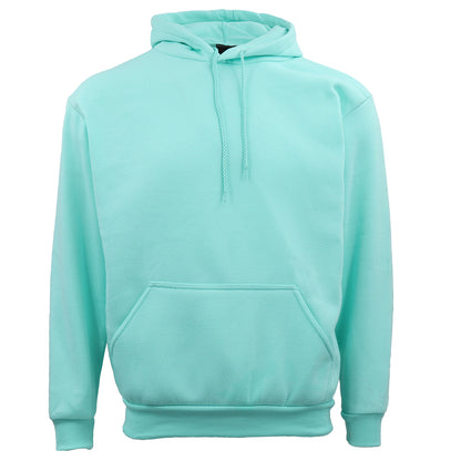 Adult Unisex Men's Basic Plain Hoodie Pullover Sweater Sweatshirt Jumper XS-8XL, Mint, L V474-508524