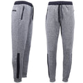 Mens Joggers Trousers Gym Sport Casual Sweat Track Pants Cuffed Hem w Zip Pocket, Navy, 5XL