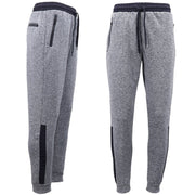 Mens Joggers Trousers Gym Sport Casual Sweat Track Pants Cuffed Hem w Zip Pocket, Navy, 6XL