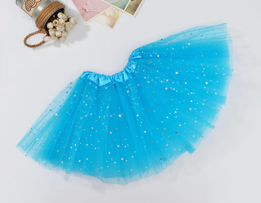 Sequin Tulle Tutu Skirt Ballet Kids Princess Dressup Party Baby Girls Dance Wear, Aqua, Adults V474-522674