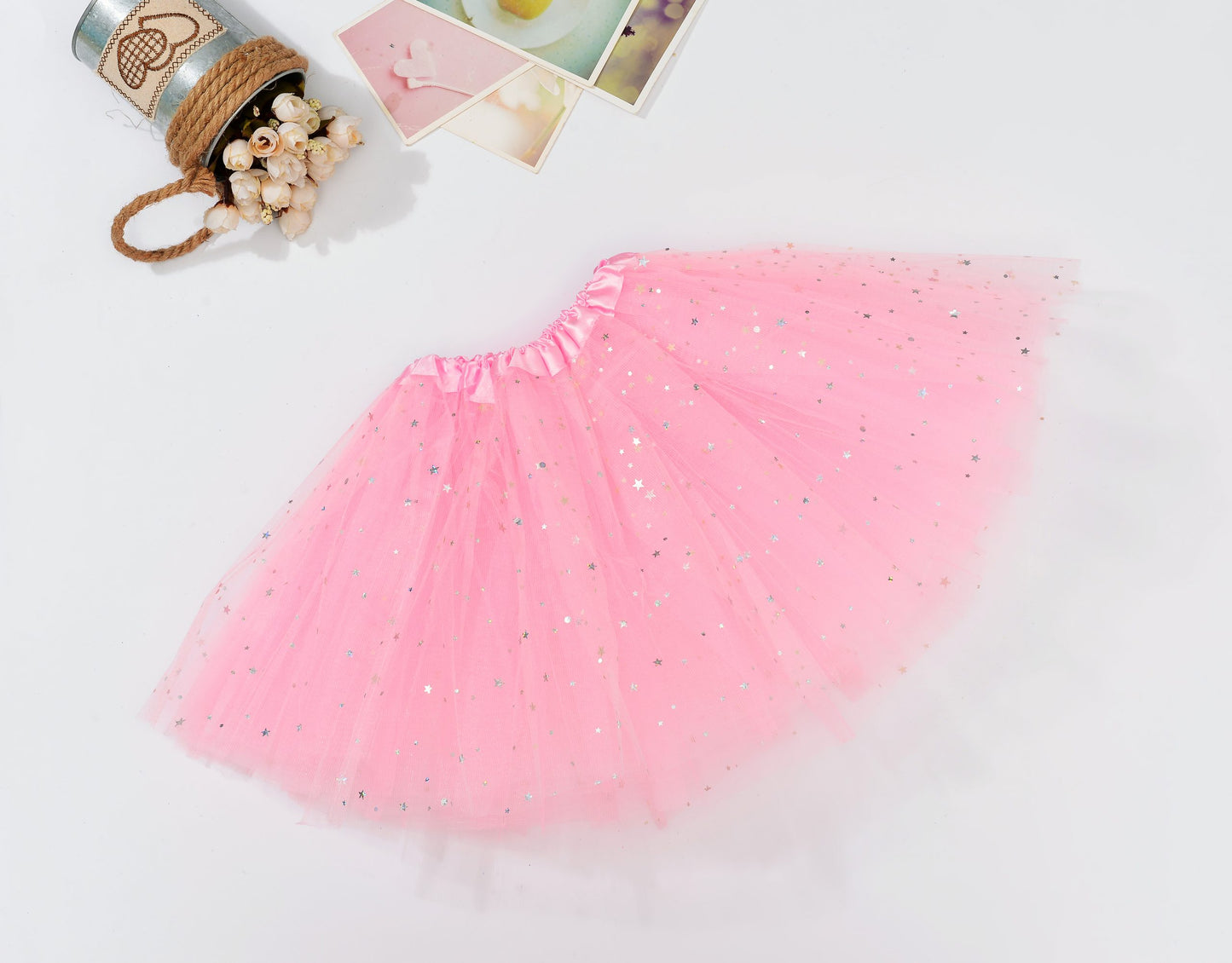 Sequin Tulle Tutu Skirt Ballet Kids Princess Dressup Party Baby Girls Dance Wear, Light Pink, Adults V474-522679
