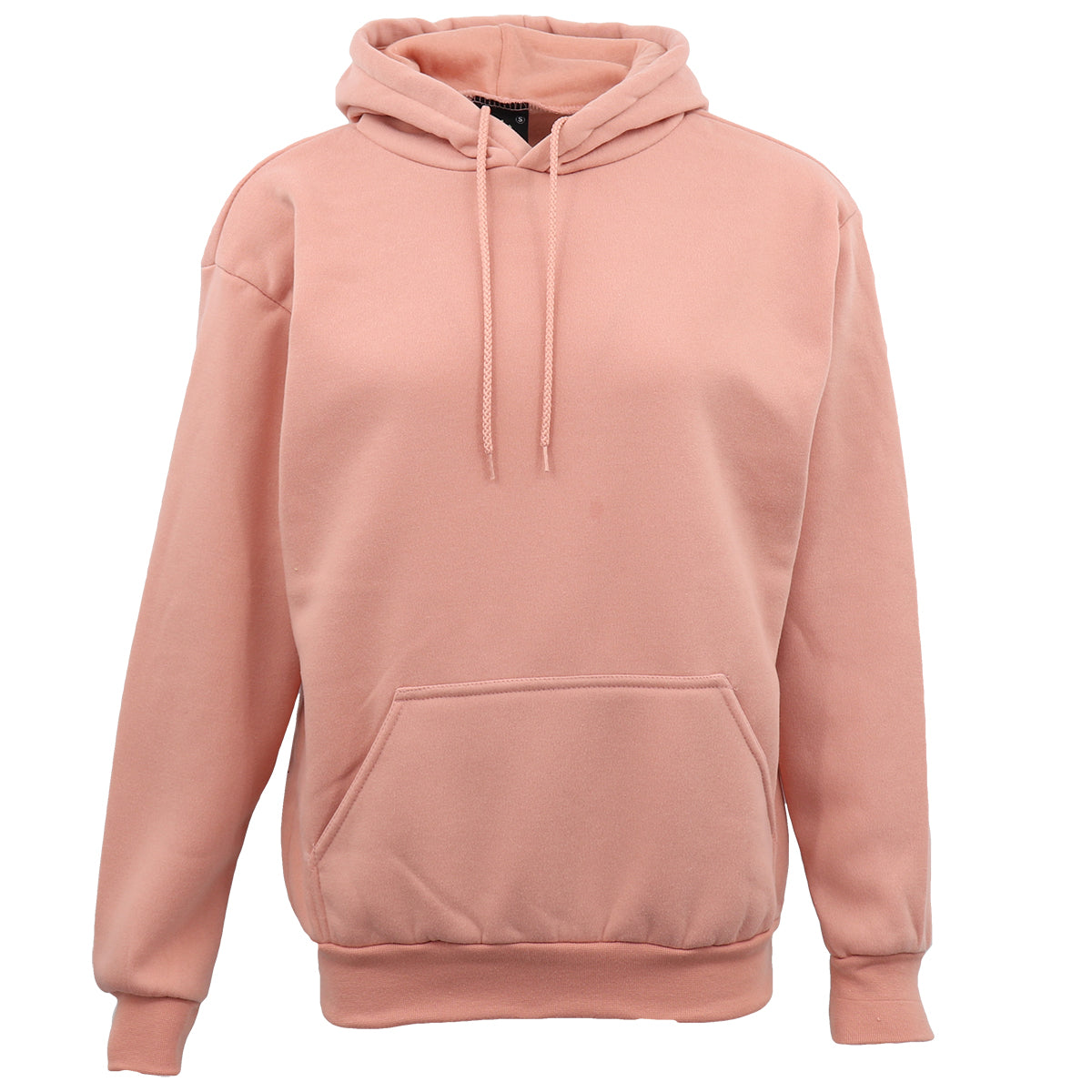 Adult Unisex Men's Basic Plain Hoodie Pullover Sweater Sweatshirt Jumper XS-8XL, Wash Pink, S V474-536639