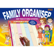 Family Organiser - 2023 Rectangle Wall Calendar 16 Months Planner New Year Gift V474-544963