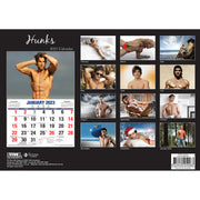 Hunks - 2023 Rectangle Wall Calendar 16 Months Planner New Year Christmas Gift V474-544965