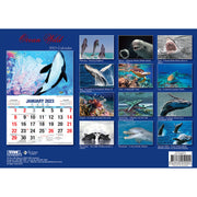 Ocean Wild - 2023 Rectangle Wall Calendar 16 Months Planner New Year Gift V474-544971