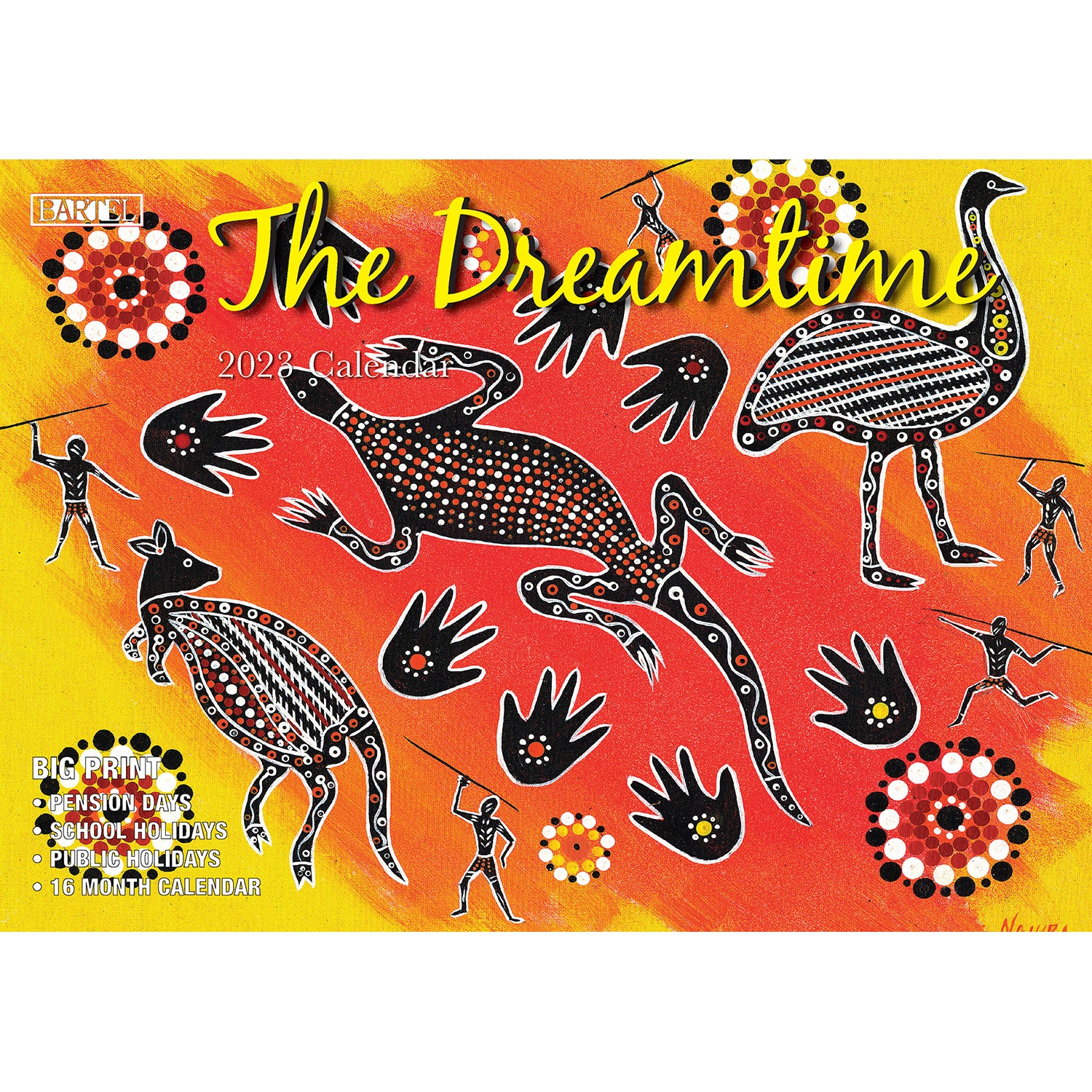 The Dreamtime - 2023 Rectangle Wall Calendar 16 Months Planner New Year Gift V474-544973