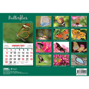 Butterflies - 2023 Rectangle Wall Calendar 16 Months Planner New Year Gift V474-544974