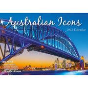 Australian Icons - 2023 Rectangle Wall Calendar 16 Months Planner New Year Gift V474-544977