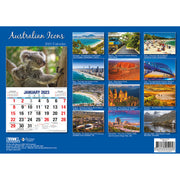 Australian Icons - 2023 Rectangle Wall Calendar 16 Months Planner New Year Gift V474-544977