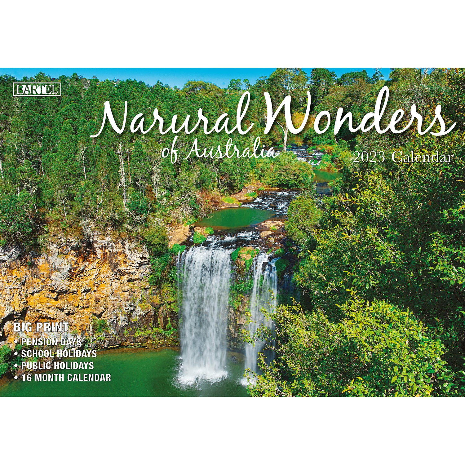 Natural Wonders Of Australia - 2023 Rectangle Wall Calendar 16 Months Planner V474-544978