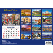 Melbourne & Victoria 2023 Rectangle Wall Calendar 16 Month Planner New Year Gift V474-544981