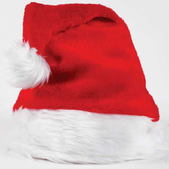 Christmas Unisex Adults Kids Novelty Hat Xmas Party Cap Santa Costume Dress Up, Plush Santa Hat V474-551882