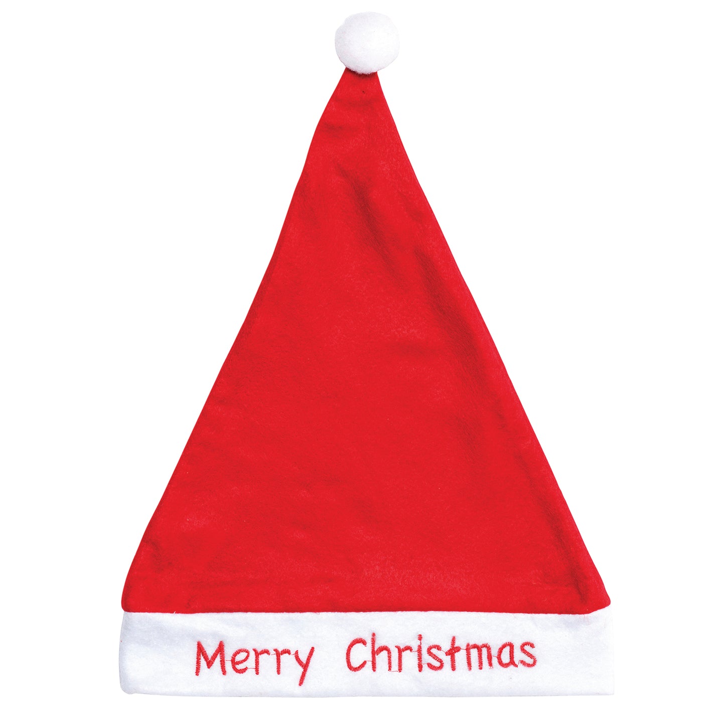 Christmas Unisex Adults Kids Novelty Hat Xmas Party Cap Santa Costume Dress Up, Santa Hat - Merry Christmas V474-551885