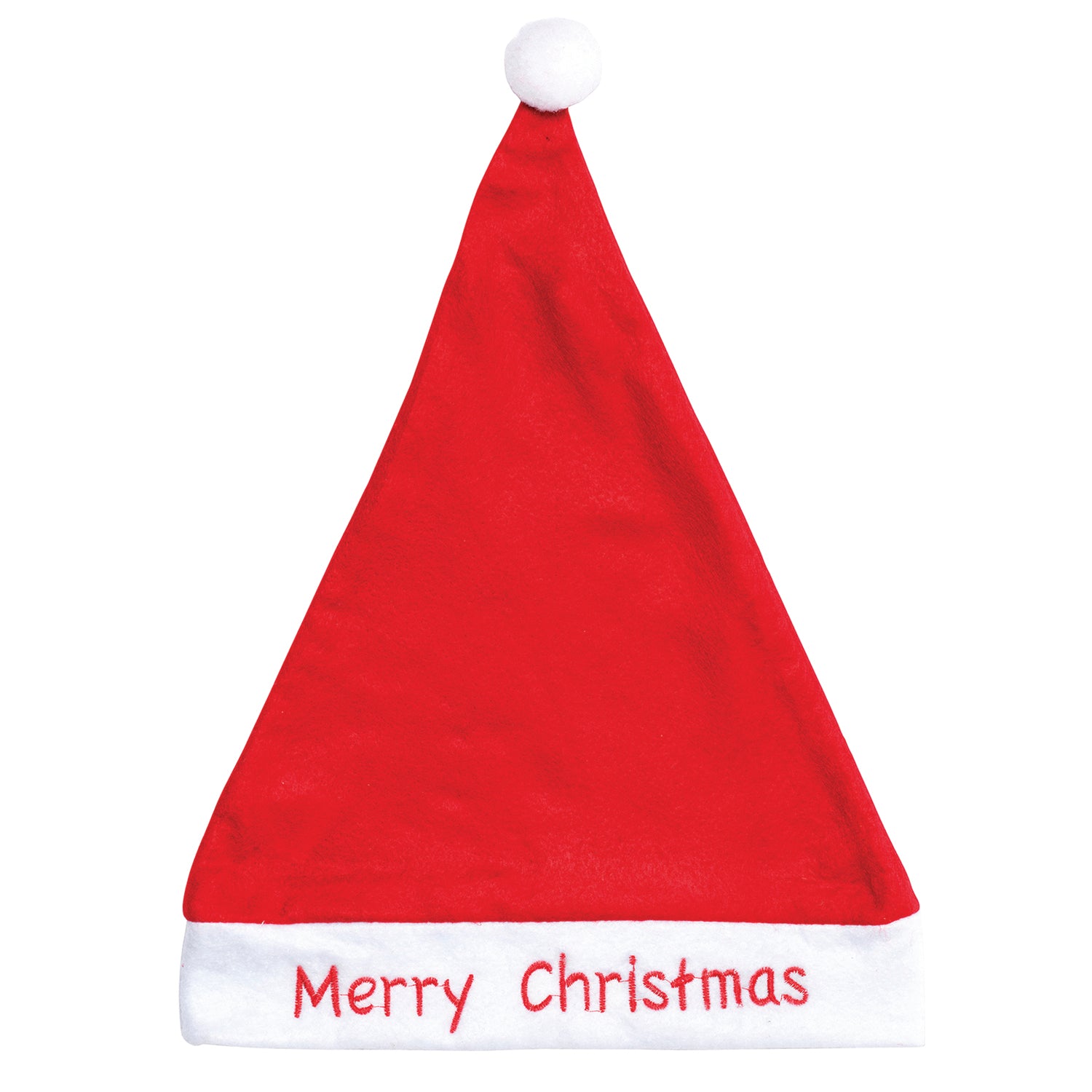 Christmas Unisex Adults Kids Novelty Hat Xmas Party Cap Santa Costume Dress Up, Santa Hat - Merry Christmas V474-551885