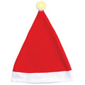 Christmas Unisex Adults Kids Novelty Hat Xmas Party Cap Santa Costume Dress Up, Santa Hat w LED Light V474-551892