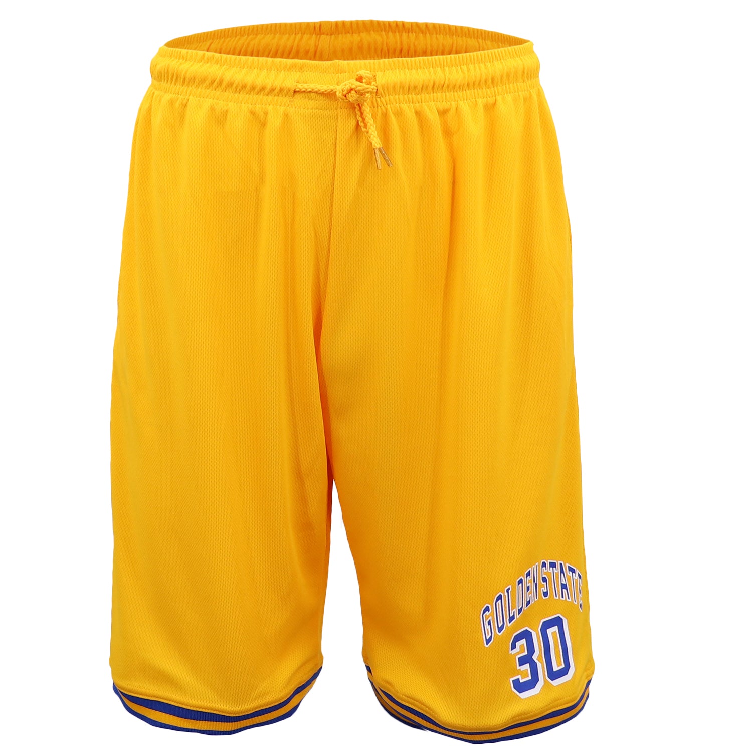 Men's Basketball Sports Shorts Gym Jogging Swim Board Boxing Sweat Casual Pants, Yellow - Golden State 30, M V474-555129