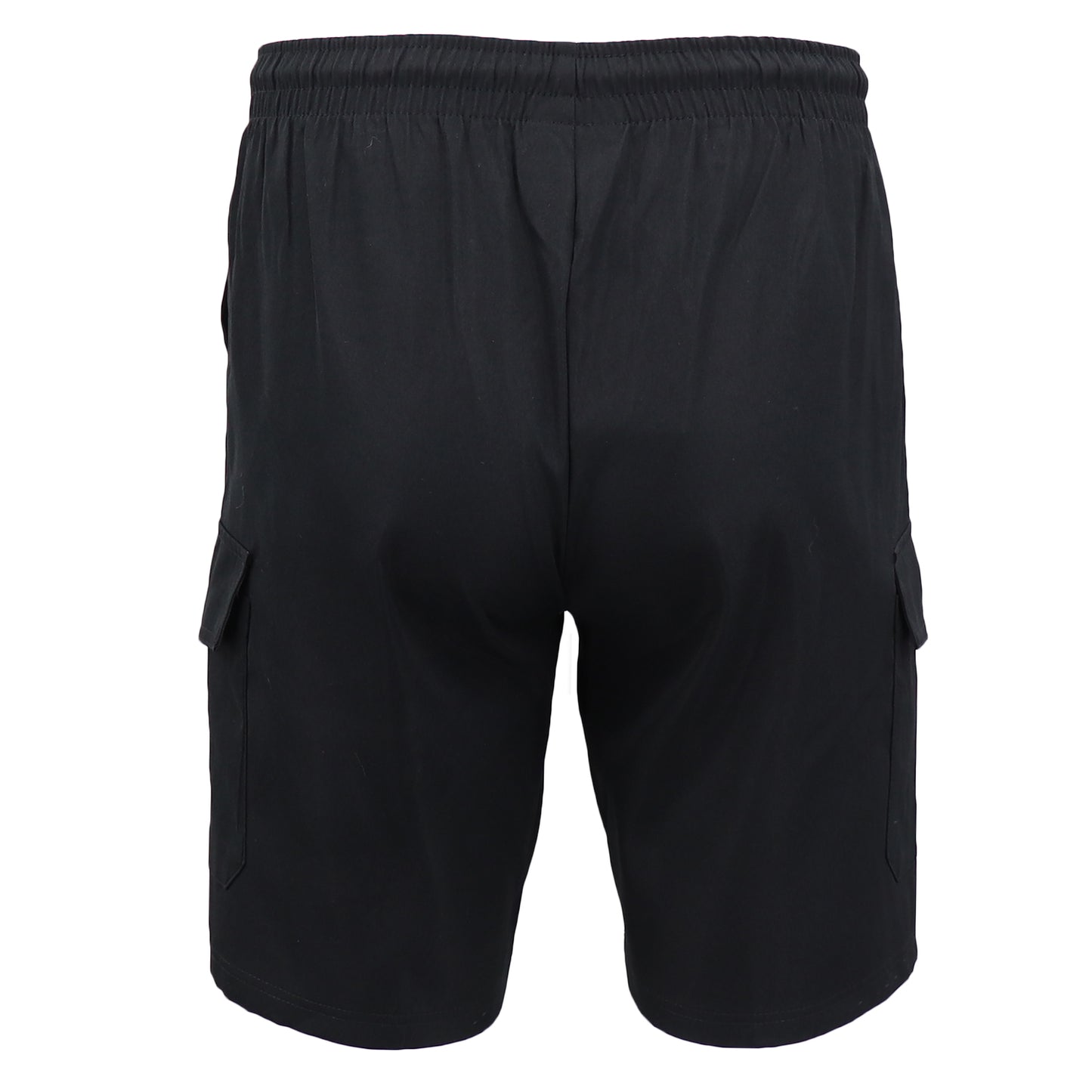 Men's Cargo Shorts 4 Pockets Cascual Work Trousers Active Pants Elastic Waist, Black, 2XL V474-557464