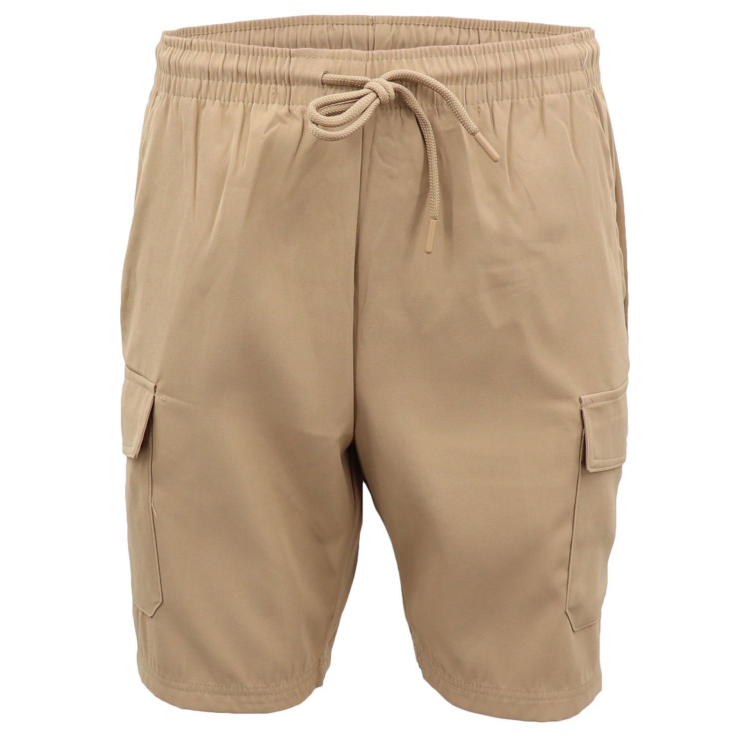 Men's Cargo Shorts 4 Pockets Cascual Work Trousers Active Pants Elastic Waist, Navy, XS V474-557480