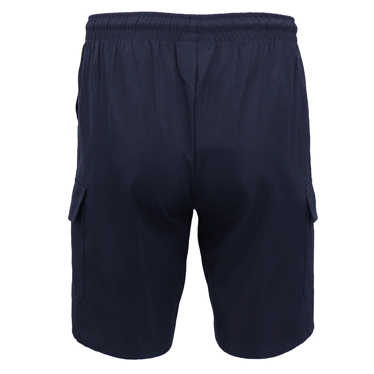 Men's Cargo Shorts 4 Pockets Cascual Work Trousers Active Pants Elastic Waist, Navy, S V474-557481