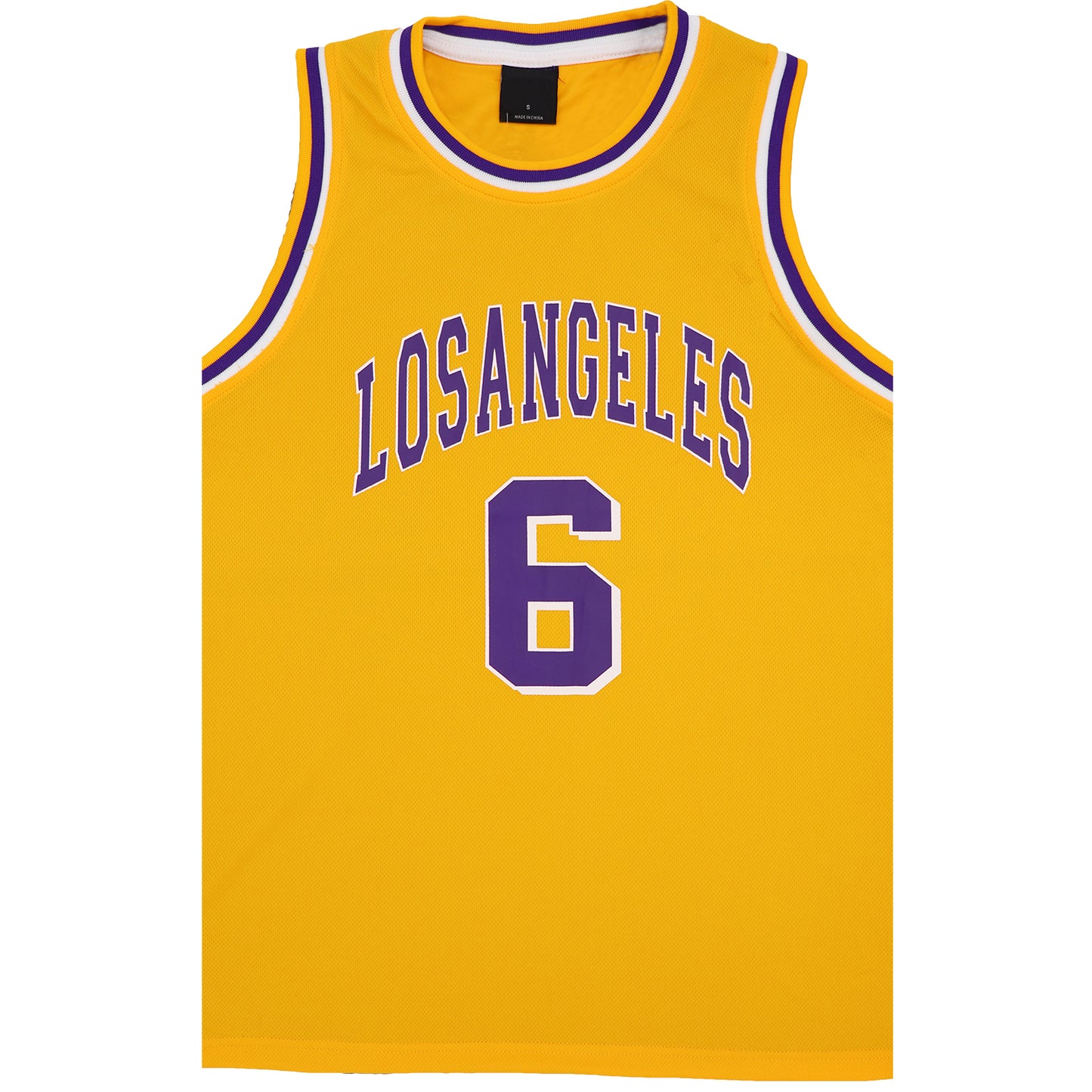 Kid's Basketball Jersey Tank Boys Sports T Shirt Tee Singlet Tops Los Angeles, Yellow - Los Angeles 6, 14 V474-559784