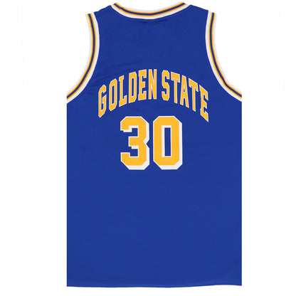 Kid's Basketball Jersey Tank Boys Sports T Shirt Tee Singlet Tops Los Angeles, Royal Blue - Golden State 30, V474-559798