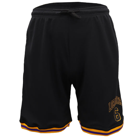 Men's Basketball Sports Shorts Gym Jogging Swim Board Boxing Sweat Casual Pants, Black - Los Angeles 6, S V474-563573