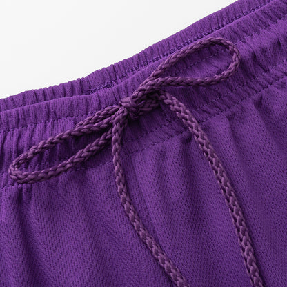 Men's Basketball Sports Shorts Gym Jogging Swim Board Boxing Sweat Casual Pants, Purple - Los Angeles 6, XL V474-563582