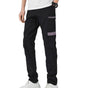 Men's Cotton Drill Cargo Work Pants UPF 50+ 13 Pockets Tradies Workwear Trousers, Black, 28 V474-578398