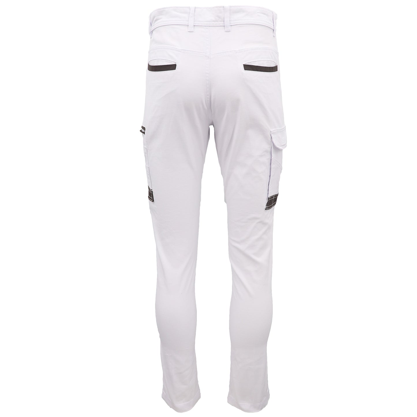 Men's Cotton Drill Cargo Work Pants UPF 50+ 13 Pockets Tradies Workwear Trousers, Black, 38 V474-578403