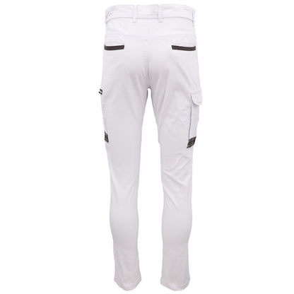 Men's Cotton Drill Cargo Work Pants UPF 50+ 13 Pockets Tradies Workwear Trousers, Khaki, 40 V474-578411