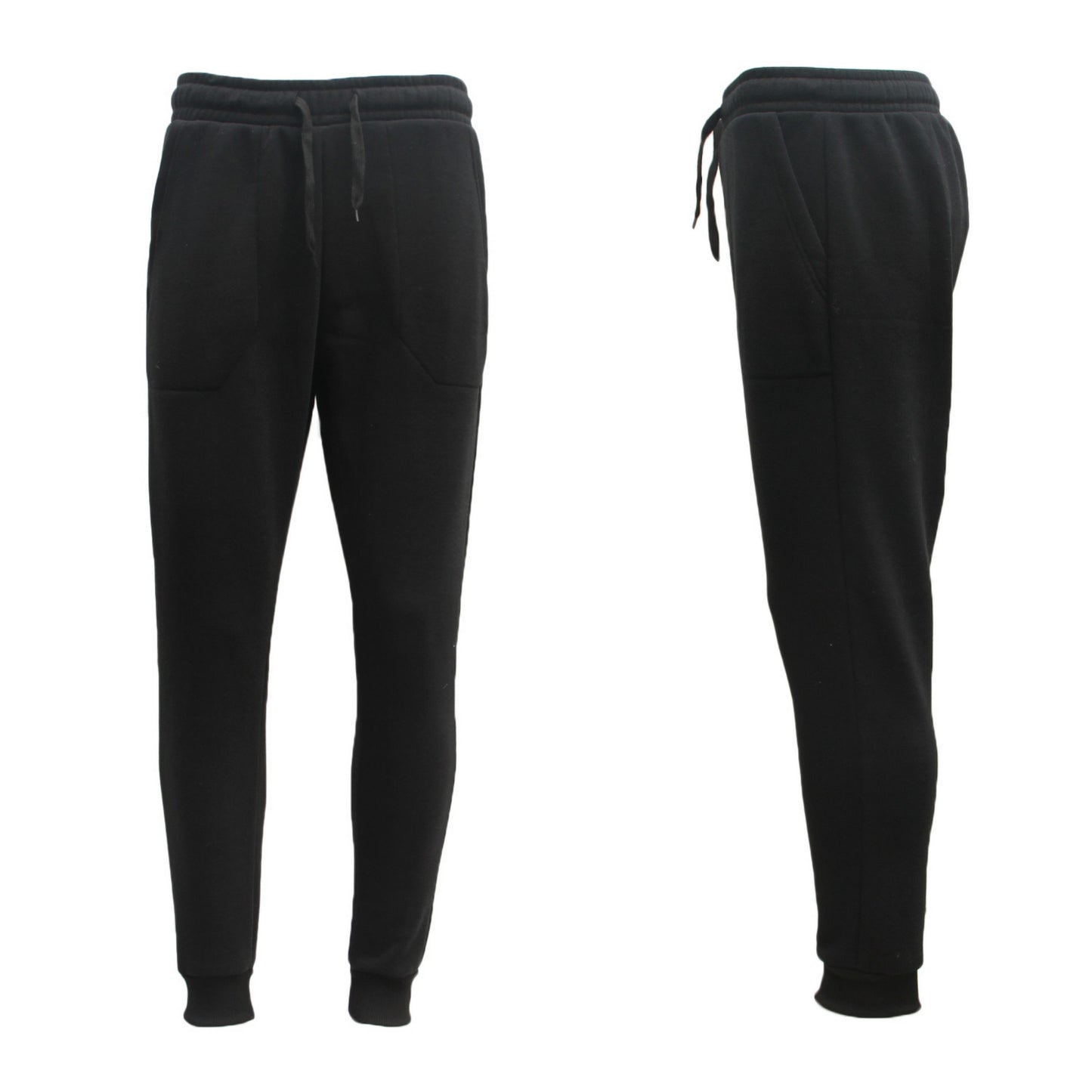Mens Unisex Fleece Lined Sweat Track Pants Suit Casual Trackies Slim Cuff XS-6XL, Black, 4XL V474-584466