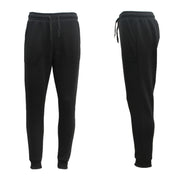 Mens Unisex Fleece Lined Sweat Track Pants Suit Casual Trackies Slim Cuff XS-6XL, Black, 5XL V474-584467