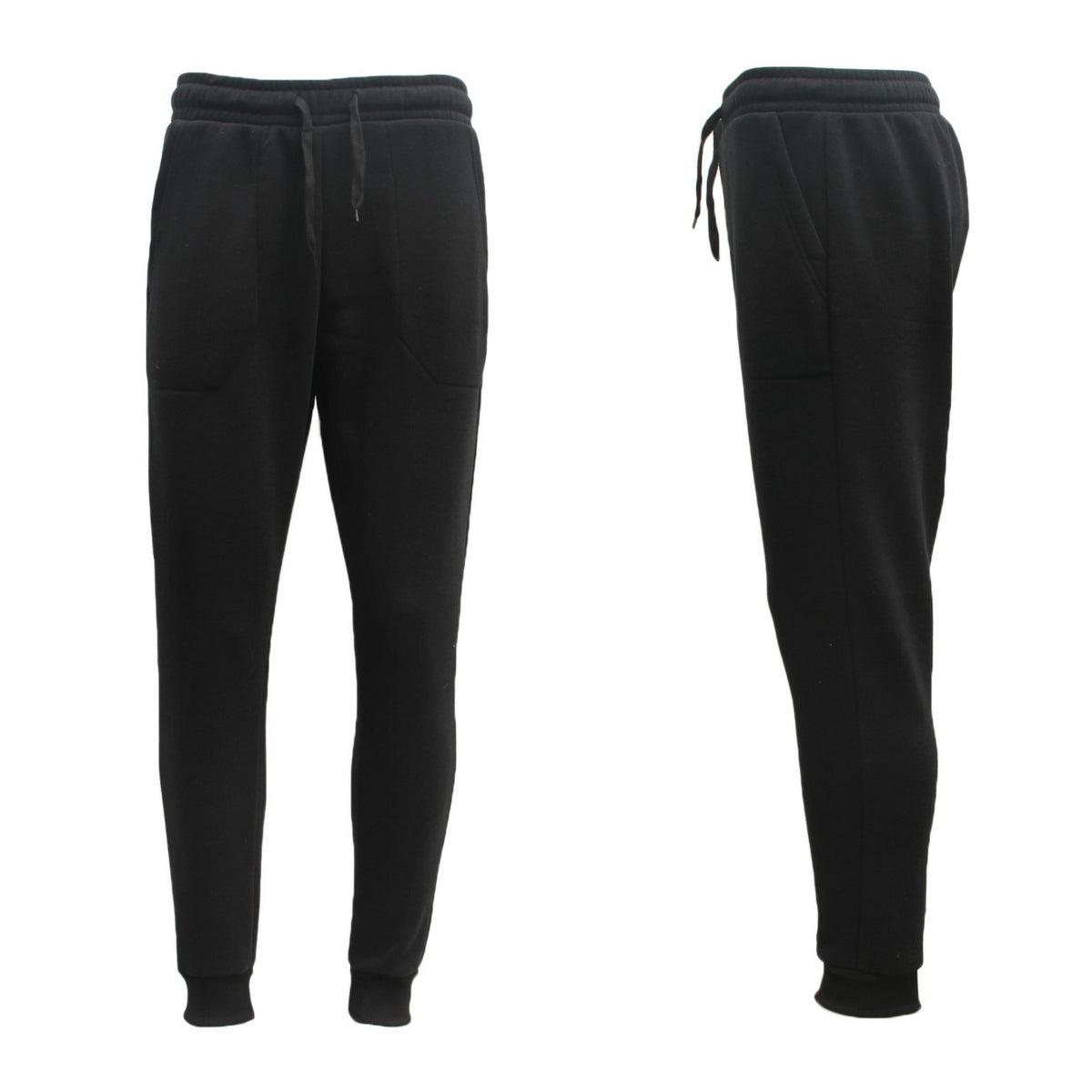 Mens Unisex Fleece Lined Sweat Track Pants Suit Casual Trackies Slim Cuff XS-6XL, Black, 5XL V474-584467