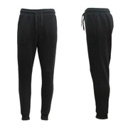 Mens Unisex Fleece Lined Sweat Track Pants Suit Casual Trackies Slim Cuff XS-6XL, Black, 5XL V474-584467