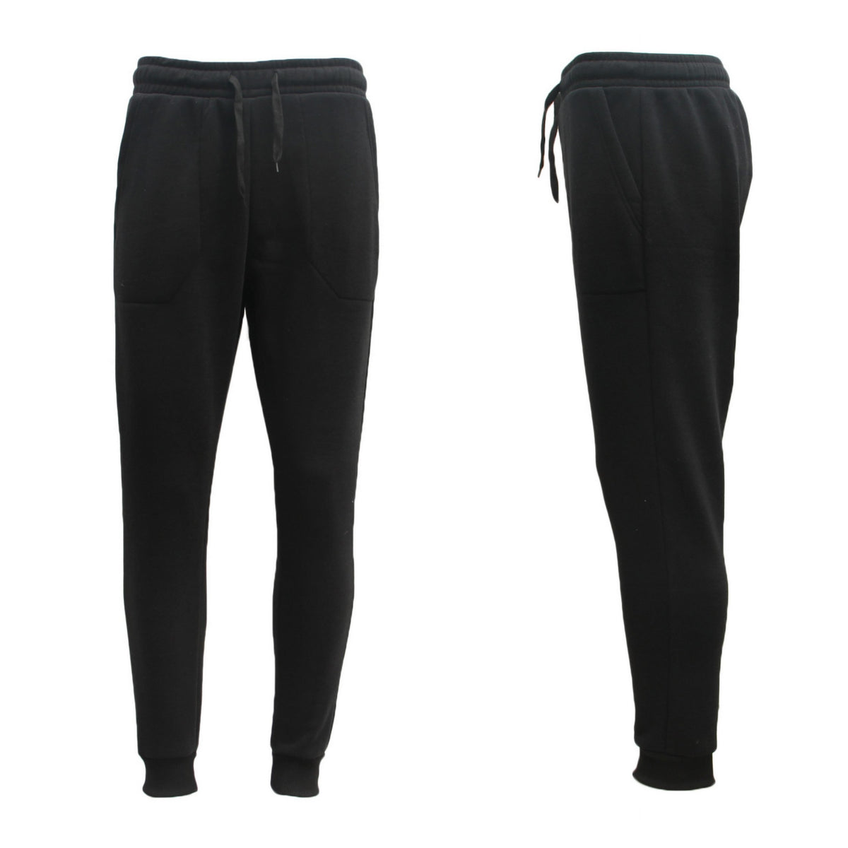 Mens Unisex Fleece Lined Sweat Track Pants Suit Casual Trackies Slim Cuff XS-6XL, Black, 5XL V474-584467
