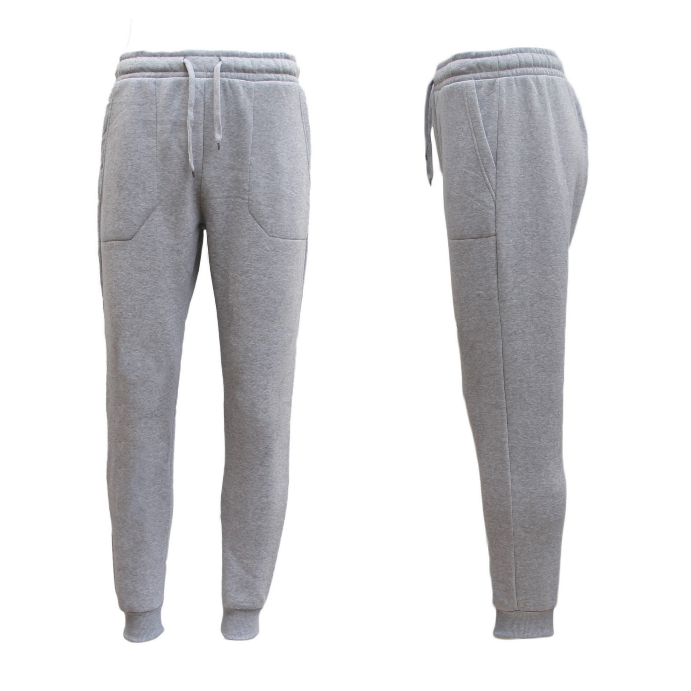 Mens Unisex Fleece Lined Sweat Track Pants Suit Casual Trackies Slim Cuff XS-6XL, Black, 5XL V474-584467