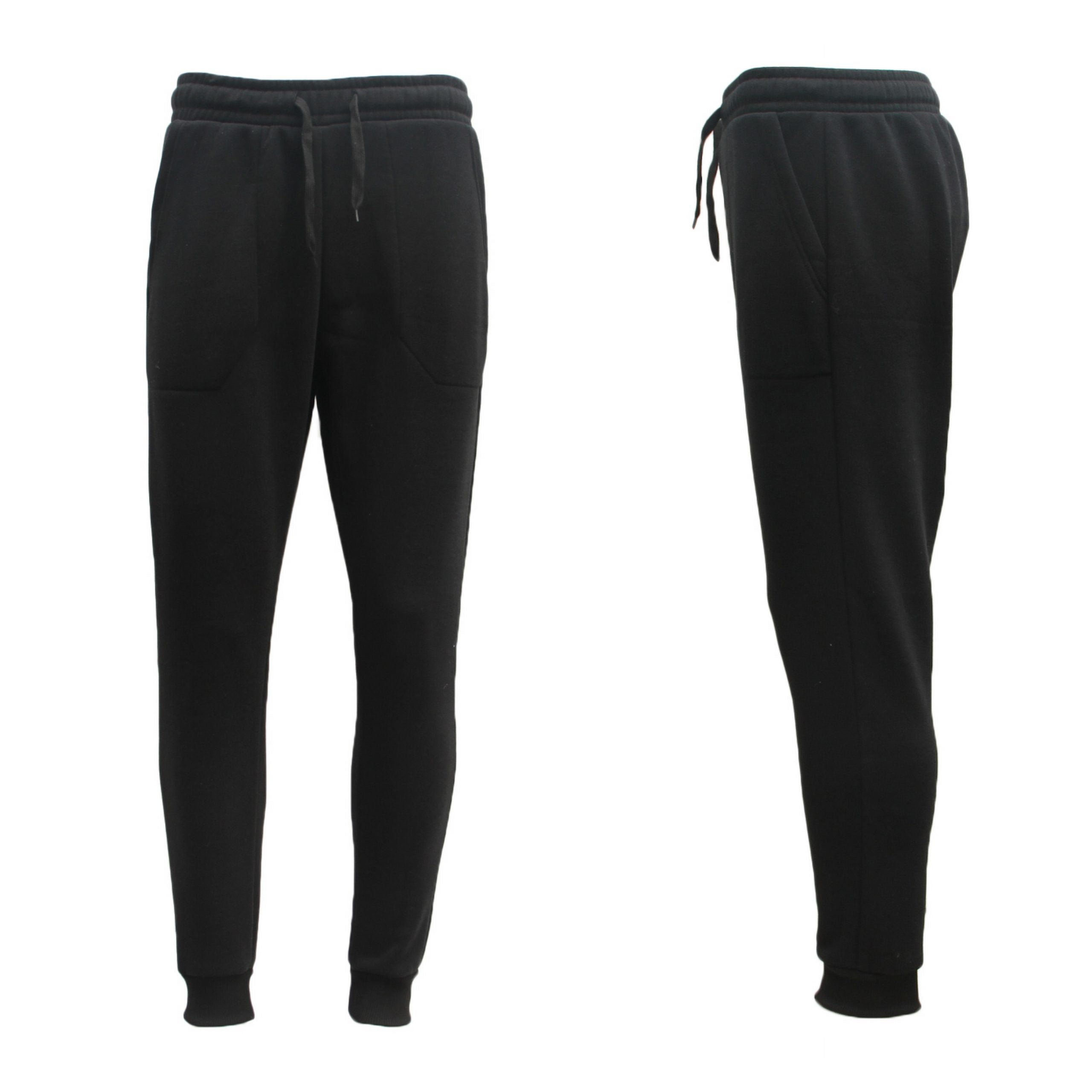 Mens Unisex Fleece Lined Sweat Track Pants Suit Casual Trackies Slim Cuff XS-6XL, Black, 6XL V474-584468