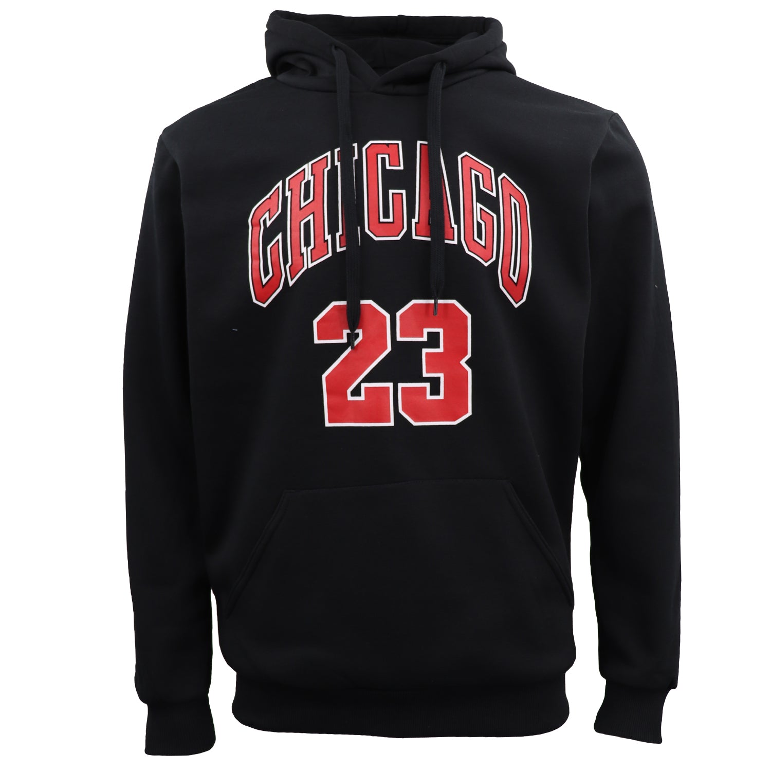 Men's Fleece Pullover Hoodie Jacket Sports Jumper Jersey Chicago Golden State, Black - Chicago 23, S V474-602540