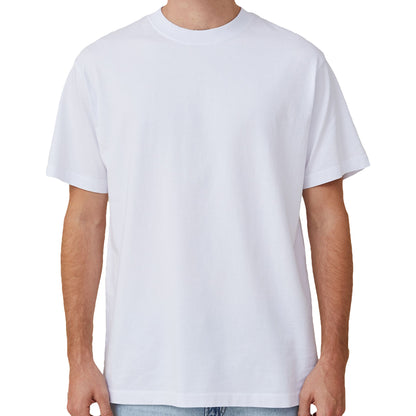 Adult 100% Cotton T-Shirt Unisex Men's Basic Plain Blank Crew Tee Tops Shirts, Light Grey, XL V474-613182