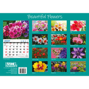 Beautiful Flowers - 2024 Rectangle Wall Calendar 16 Months Floral Art Home Decor V474-614552