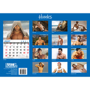 Hunks - 2024 Rectangle Wall Calendar 16 Months Planner Handsome Men Photos Gift V474-614553