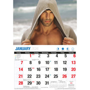 Hunks - 2024 Rectangle Wall Calendar 16 Months Planner Handsome Men Photos Gift V474-614553