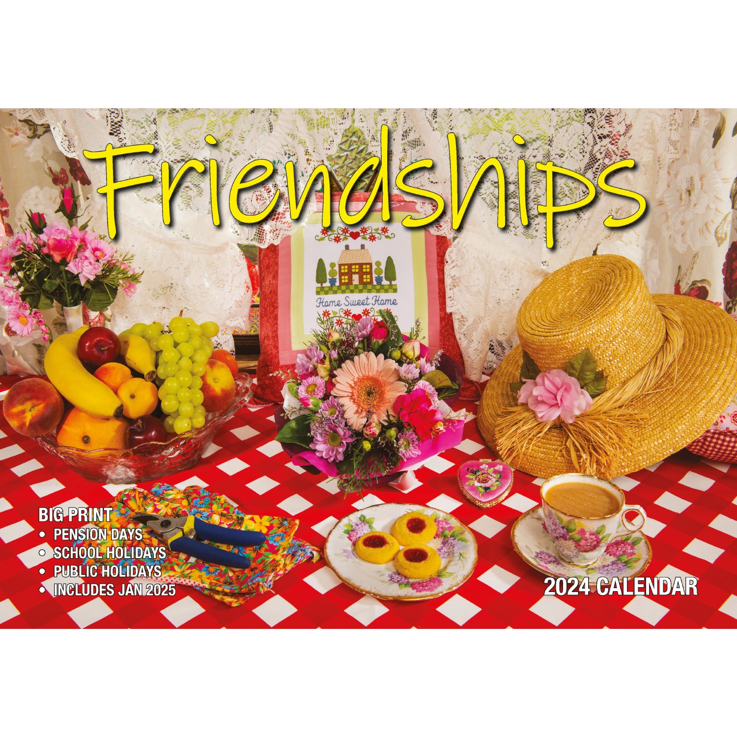 Friendships 2024 Rectangle Wall Calendar 13 Months Planner Celebrate Bonds Gift V474-614555
