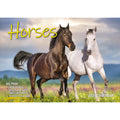 Horses - 2024 Rectangle Wall Calendar 16 Months Animal Planner New Year Gift V474-614562