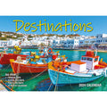 Destinations - 2024 Rectangle Wall Calendar 16 Months Planner Travel Photos Gift V474-614565