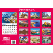 Destinations - 2024 Rectangle Wall Calendar 16 Months Planner Travel Photos Gift V474-614565